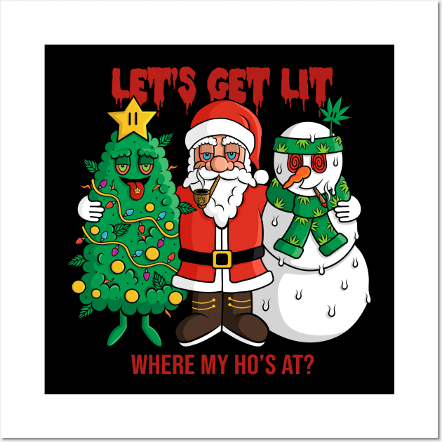 Let's Get Lit Wall Art by MightyShroom